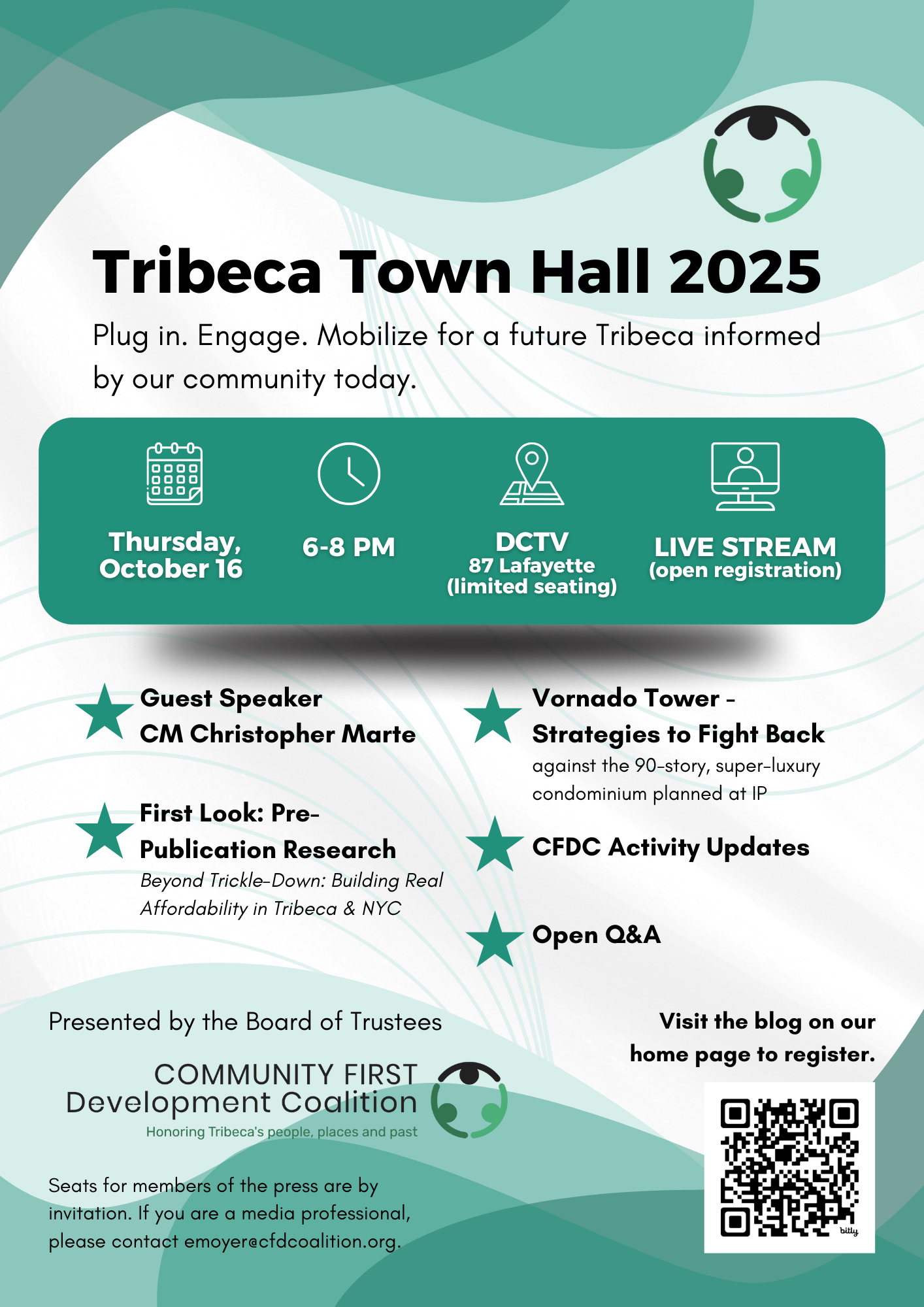 Announcing… the CFDC Town Hall – October 16